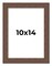 10x14 Wide Barnwood Picture Frame with UV-Resistant Acrylic & Acid Free Backing, Available in 6 Paint Finishes - Grey, Brown, White, and Black
